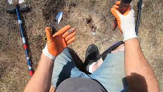 Walter finds a ring in the dense iron with the XP Icon X HF2.