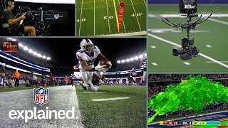 AMAZING Technology! From Yellow Line to skycam and Pylon Cam | NFL EXPLAINED Broadcast Innovations image