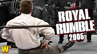 Vince McMahon Tears Both Quads, Is A Legend - WWE Royal Rumble 2005 Review