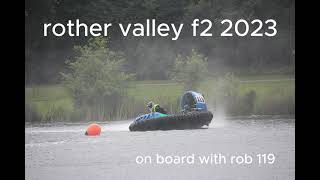 rother valley formula 2 hovercraft racing race 3 on board with Rob.
