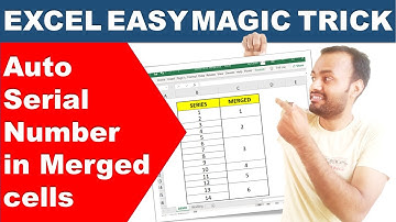 Serial number formula in merged cells in Excel । Serial No in Merged cells