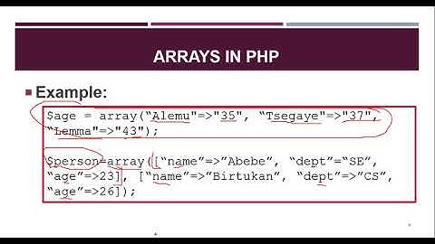 Episode 28   Arrays in PHP Amharic