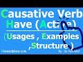 Have  active causative verbs  examples  usages  structure