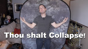 How to collapse large/small circle/oblong reflector & background discs