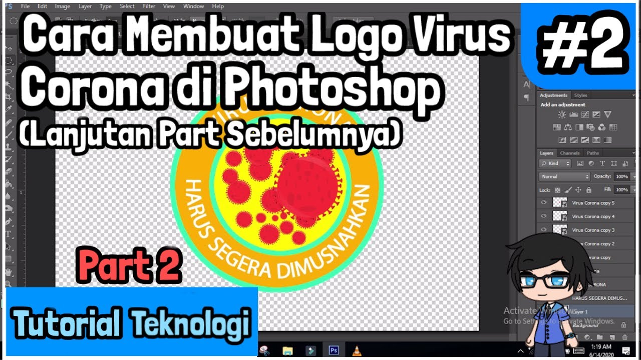 Cara Membuat Logo Virus Corona di Photoshop (Part 2 ...