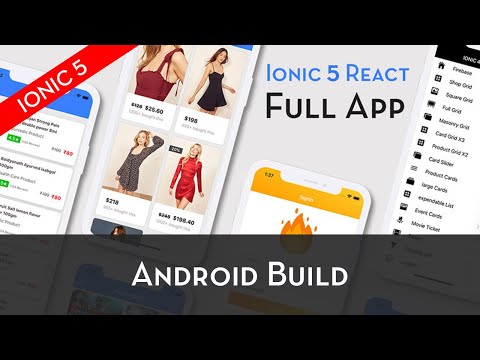 Ionic 5 React Full App - Android Build