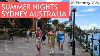Hot Summer Walk in Sydney, Australia - 23 February 2024 | Taylor Swift Concert Night