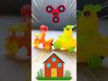 Funny Toy Race: Doll vs Chicken! 🚲🐣 #Shorts #ToyRace #TinyToyStudioX #kidstoys