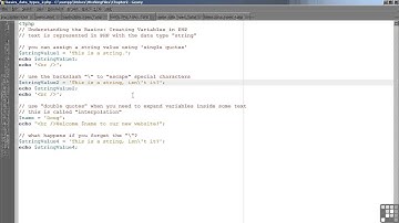 PHP and MySQL Tutorial | Assigning Different Data Types