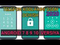 telefon kodlarini oson ochish versiya 7 8 9 10 / format / hard rest / factorit reset / samsung /efir