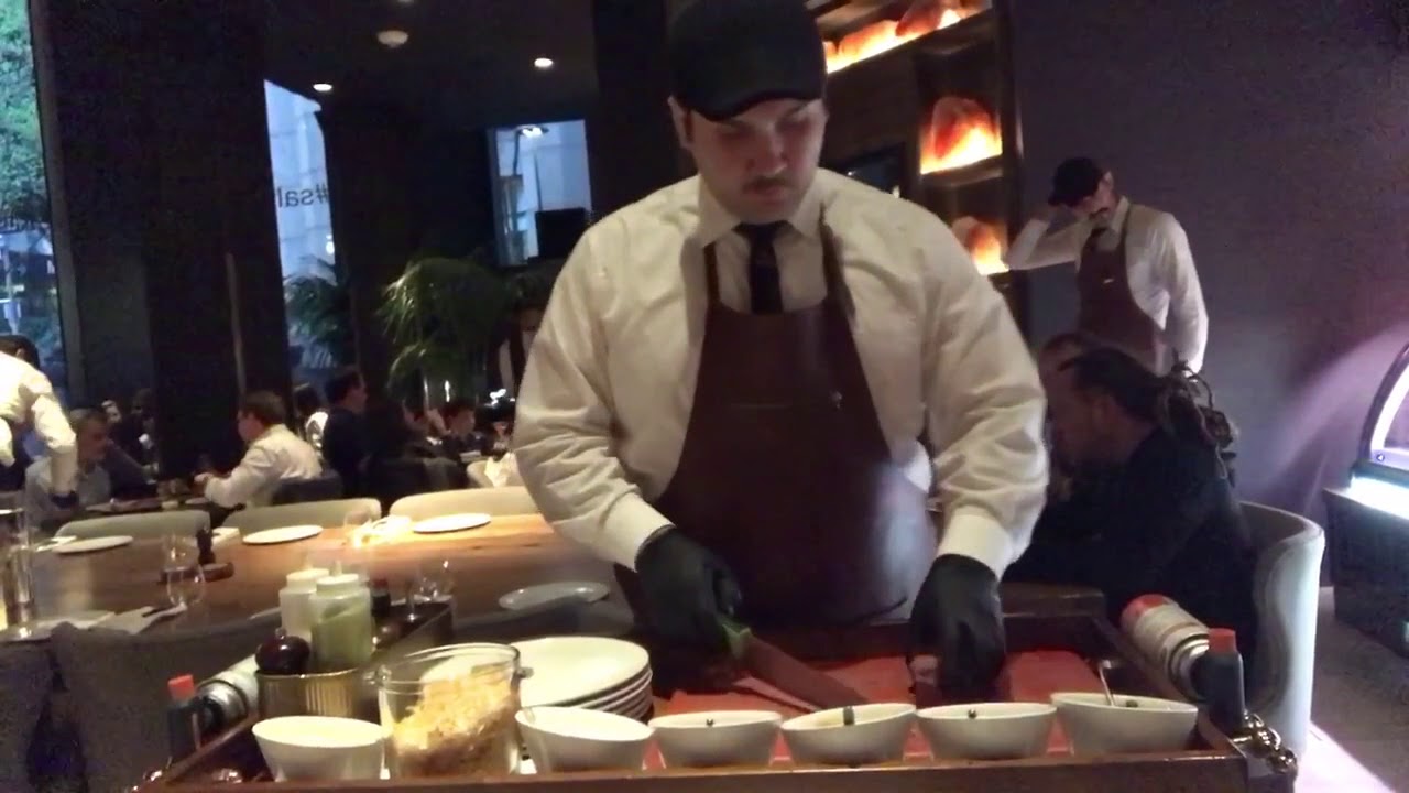 Steak tartare at Saltbae’s Steakhouse, Nusr-Et