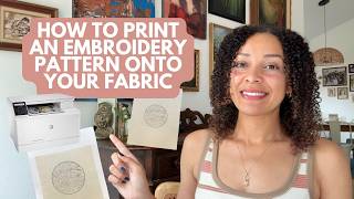 How To Print An Embroidery Pattern Onto Your Fabric