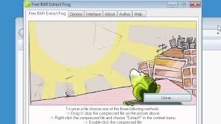 Free RAR Extract Frog video demo screenshot 1