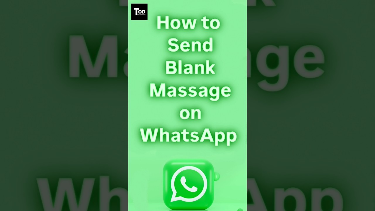 How to Send Blank Messages On WhatsApp | WhatsApp tricks 