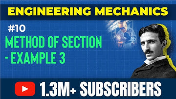 Method of Sections Example 3 - Analysis of Truses - Engineering Mechanics