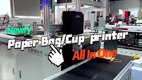 The world's first automatic digital printer for both paper bags and cup fans CSJ-210D