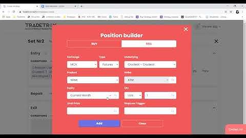 Create MACD crossover strategy on Tradetron