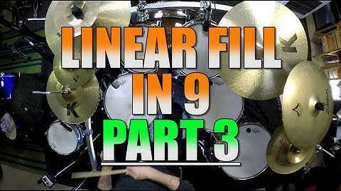 Drum Lessons - Linear Pattern Of 9 - Part 3