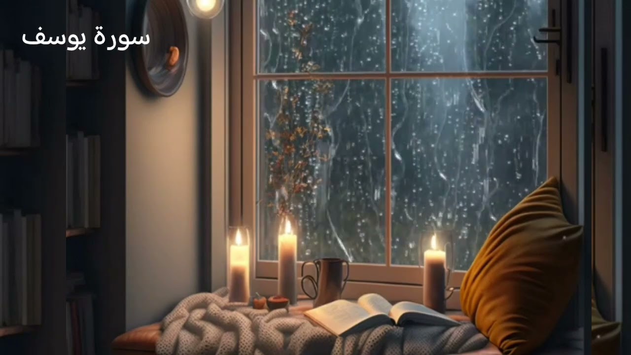 سورة يوسف.. 🎧تلاوة جميله وهادئه😴مع صوت المطر🌧️❤️ للقارئ محمد هشام ..🌿