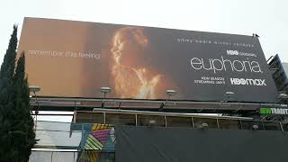 Zendaya Euphoria HBO MAX Billboard Hollywood LA California USA January 19, 2022