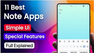 11 Best Note Taking Apps for Productivity Hindi Fast and Full of Features