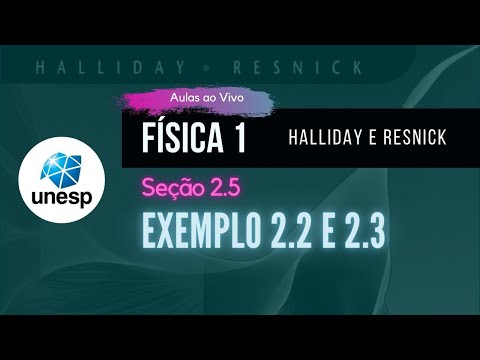 Exemplo 2.2 e 2.3 | Halliday | Aula Ao Vivo - UNESP