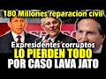 Más de 180 Millones de Dólares pagaán Toledo, Humala y PPK como reparación civil x caso lava jato