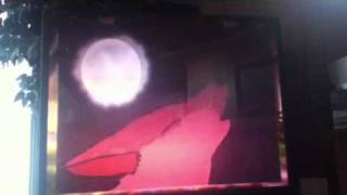 Wolf howling speed paint