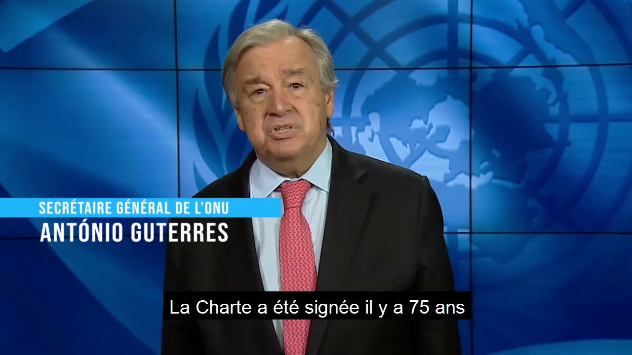 Le 75ème anniversaire de la Charte des Nations Unies. - YouTube