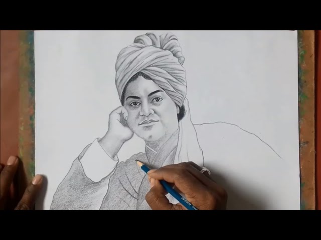 Swami Vivekananda Greeting Card by Vinay Jalla