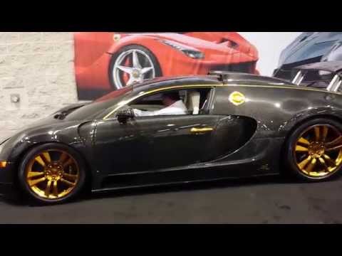 $2.5 million Bugatti Veyron Mansory in action at LA Auto Show