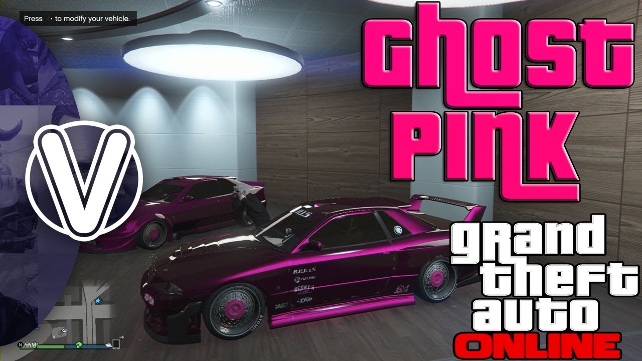 GTA 5 Online Ghost Pink Paint Job 1.43 *Midnight Pink* (GTA 5 Online Super Sport DLC Vehicles