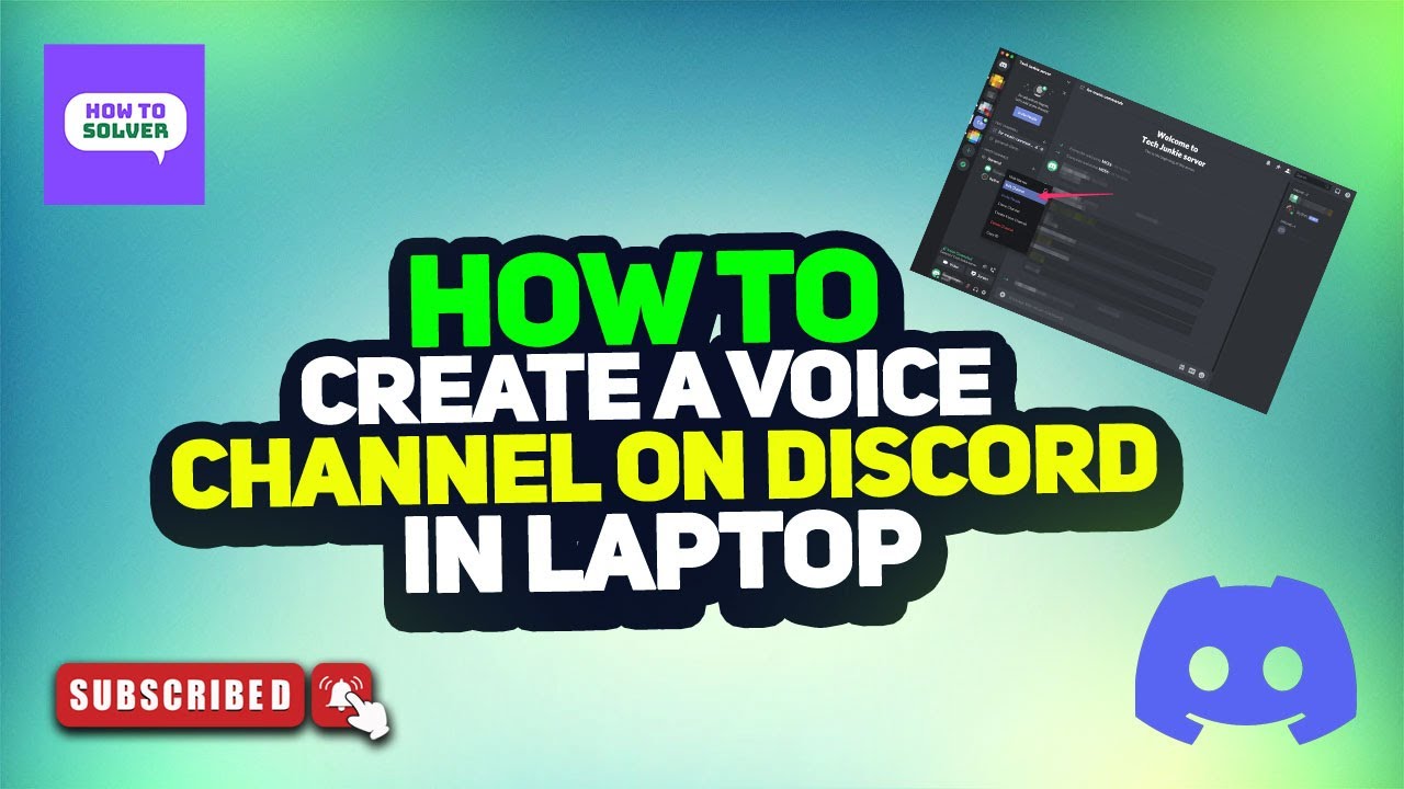 Voice Channel Code How to Create Voice Channel on Discord in Laptop 2025 - YouTube
