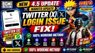 BGMI Naruto Update 😱 Twitter (X) Login Issue FIX | Latest Working Method (2026) screenshot 2