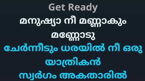 Manushya nee mannakum mannodu karaoke with lyrics High Quality