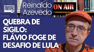 Reinaldo – Band Debate: No knockout. Flávio dodges Lula's challenge to waive confidentiality