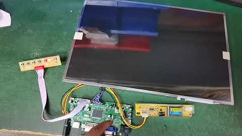 HDMI DVI VGA Board M.NT68676 With 17inch LCD Screen test