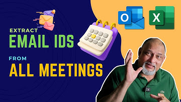 Extract email ids from all meetings - Power Query - Excel - Power BI