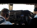 cockpit view. BOEING 747- 400  clear to land runway 25  NOVOSIBIRSK airport,