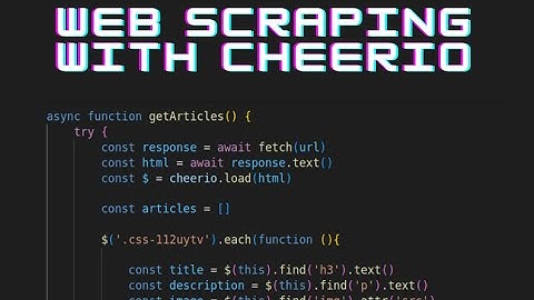 Web scraping news