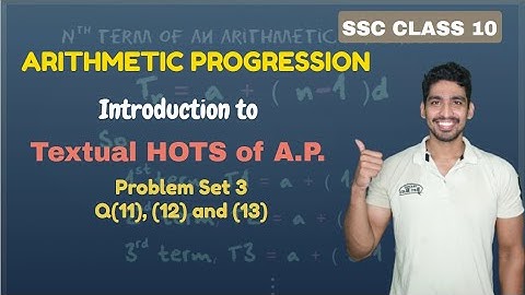 Textual HOTS of A.P. | Arithmetic Progression | SSC Class 10 | Adish Khankal