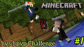 1vs1 PvP challenge in Minecraft pe || Mysterious Mind Gamer||