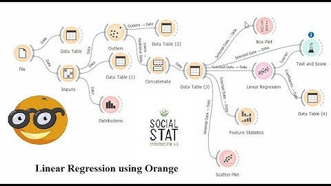 Linear regression analysis using orange,  Missing value treatment, outlier, Normality, box plot draw