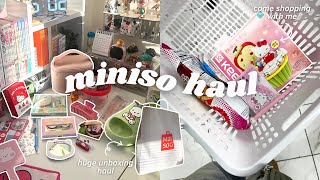 HUGE miniso haul + unboxing : blind boxes, stationery items, beauty, etc.