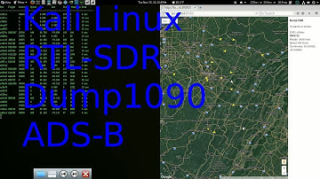 Kali Linux, rtl-sdr, dump1090, coaxial colinear.