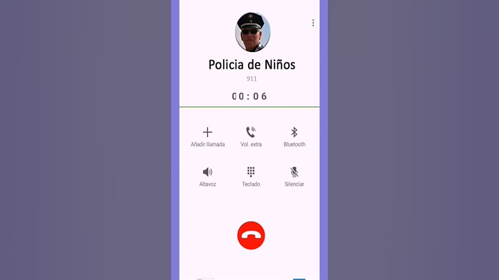 Llamada falsa de policía a niños que no quieren dormir.
