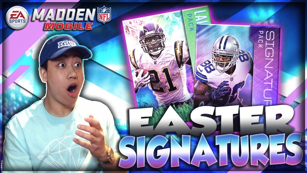 Madden Mobile 18 Easter Signature Pack Opening 101 OVR!! Getting 118 OVR Master LaDainian Tomlinson!