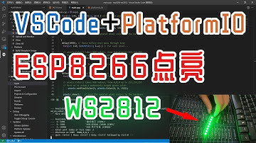 如何使用esp8266点亮ws2812灯条？推荐使用VSCode+platformIO开发环境。