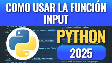 Como usar la función Input en Python
