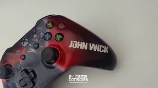John Wick Promo Xbox One controller custom painted by Extreme Consoles screenshot 4